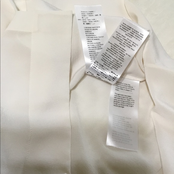 Stella McCartney silk cream blouse size 48 - Picture 8 of 11